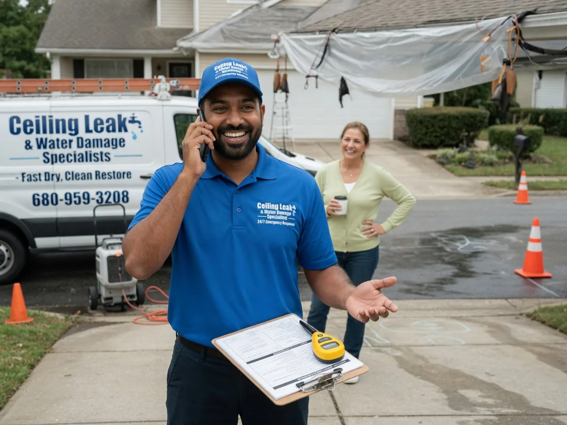 Ceiling Leak Cleanup Needville, TX FAQs